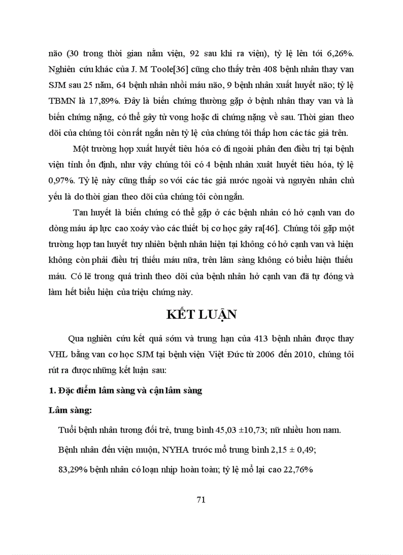 image for page Nghiên cứu đặc điểm lâm sàng và cận lâm sàng kết quả của phẫu thuật thay van hai lá cơ học tại bệnh viện Việt Đức