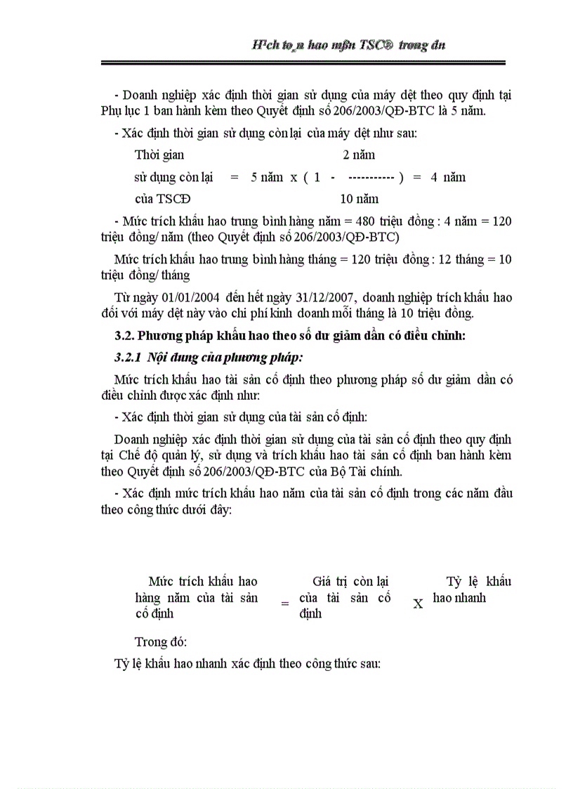 image for page Hạch toán hao mòn TSCđ trong dn 1