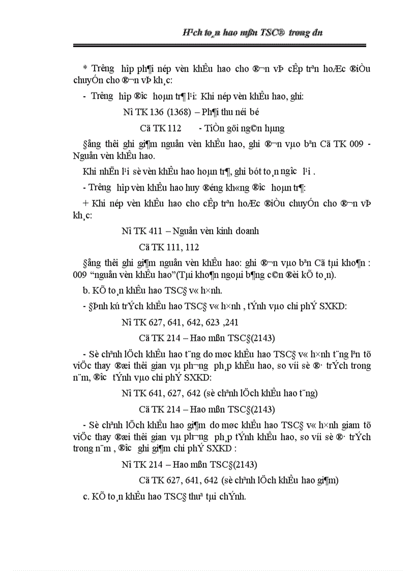 image for page Hạch toán hao mòn TSCđ trong dn 1