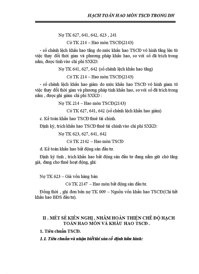 image for page Hạch toán hao mòn TSCđ trong dn 1