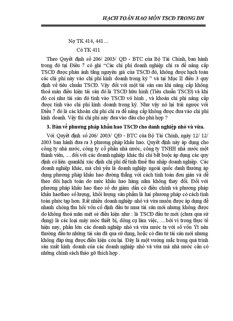 image for page Hạch toán hao mòn TSCđ trong dn 1