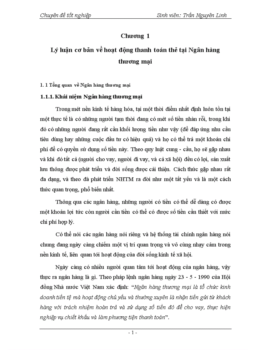 image for page Phát triển hoạt động thanh toán thẻ tại Ngân hàng Ngoại thương Hà Nội 1