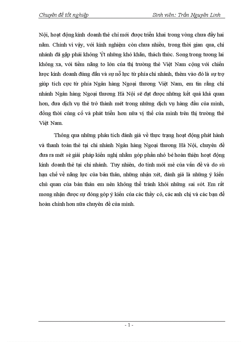 image for page Phát triển hoạt động thanh toán thẻ tại Ngân hàng Ngoại thương Hà Nội 1