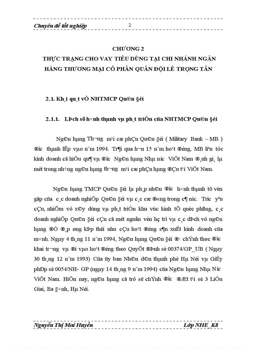 image for page Thực trạng và giải pháp mở rộng cho vay tiêu dùng của Chi nhánh Ngân hàng thương mại cổ phần Quân Đội Lê Trọng Tấn 1