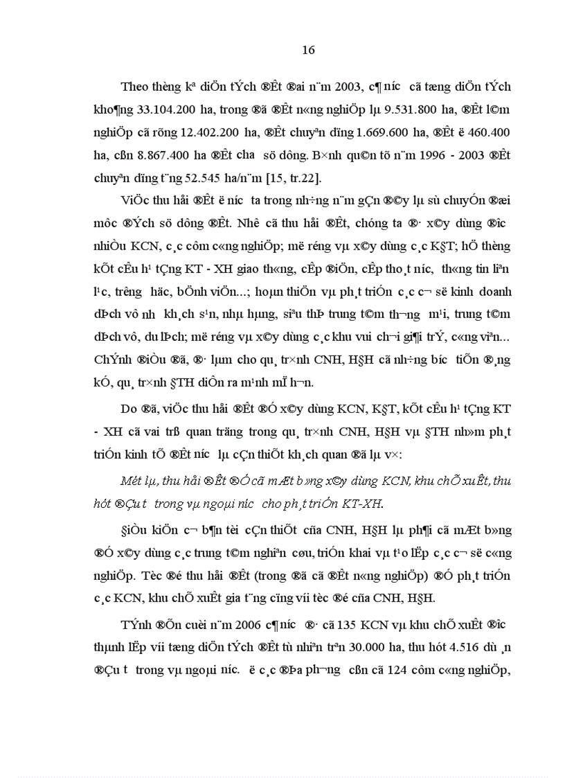 image for page Việc làm cho nông dân khi thu hồi đất trong quá trình công nghiệp hoá đô thị hoá ở tỉnh Ninh Bình