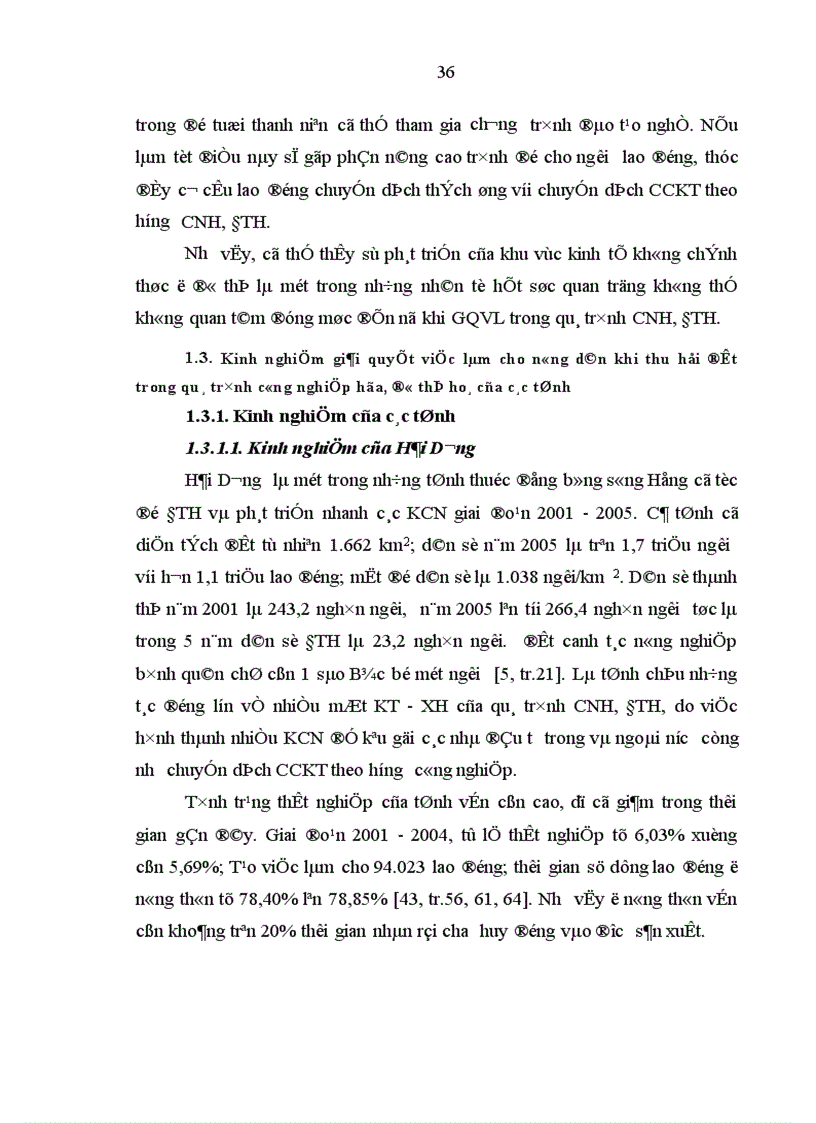 image for page Việc làm cho nông dân khi thu hồi đất trong quá trình công nghiệp hoá đô thị hoá ở tỉnh Ninh Bình
