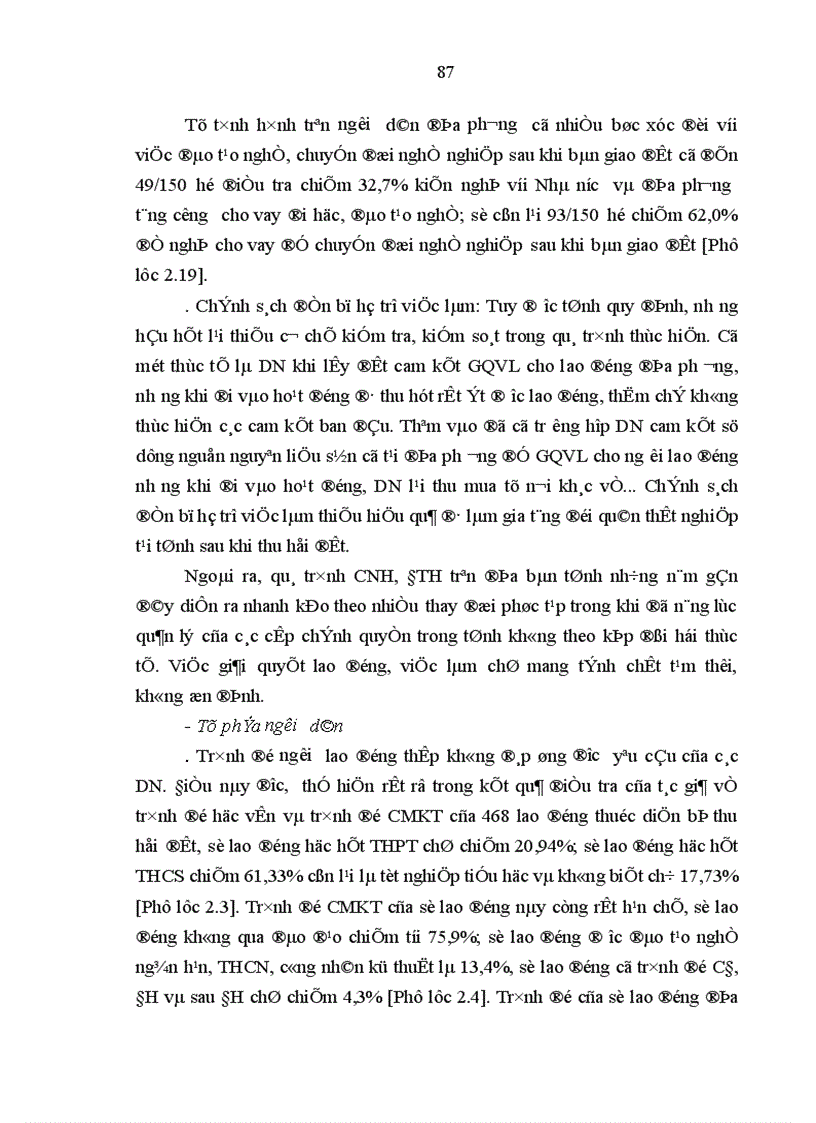 image for page Việc làm cho nông dân khi thu hồi đất trong quá trình công nghiệp hoá đô thị hoá ở tỉnh Ninh Bình
