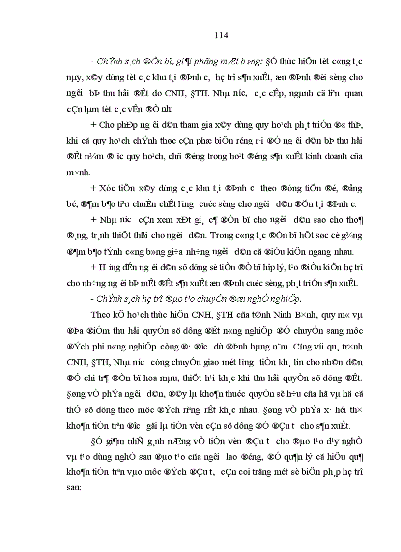 image for page Việc làm cho nông dân khi thu hồi đất trong quá trình công nghiệp hoá đô thị hoá ở tỉnh Ninh Bình