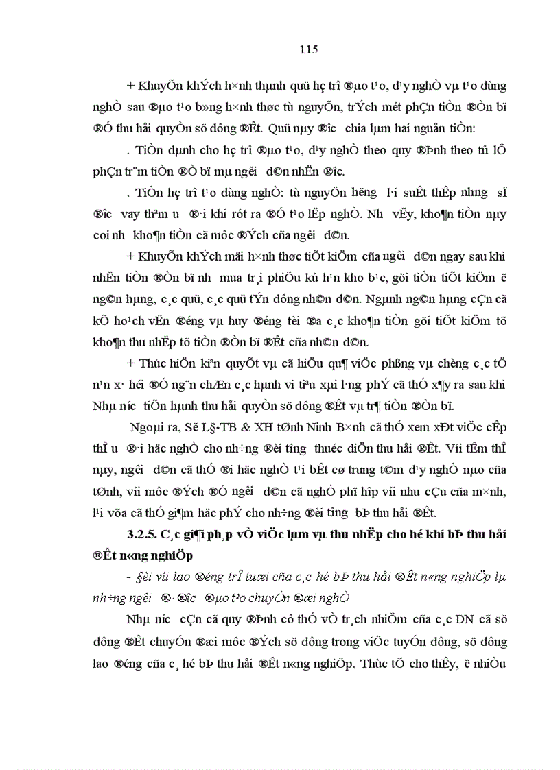 image for page Việc làm cho nông dân khi thu hồi đất trong quá trình công nghiệp hoá đô thị hoá ở tỉnh Ninh Bình