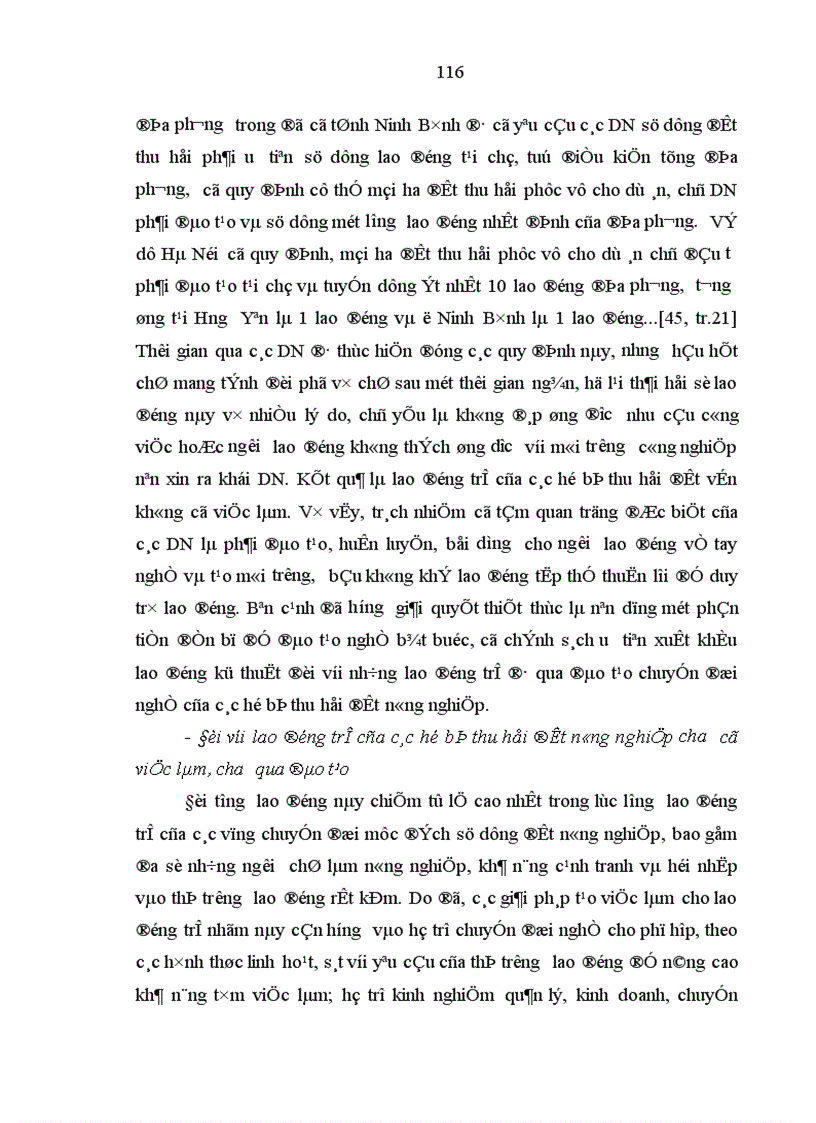 image for page Việc làm cho nông dân khi thu hồi đất trong quá trình công nghiệp hoá đô thị hoá ở tỉnh Ninh Bình