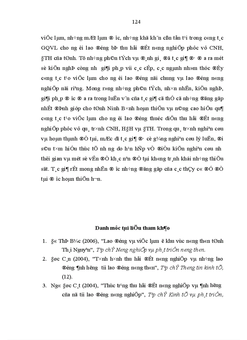 image for page Việc làm cho nông dân khi thu hồi đất trong quá trình công nghiệp hoá đô thị hoá ở tỉnh Ninh Bình