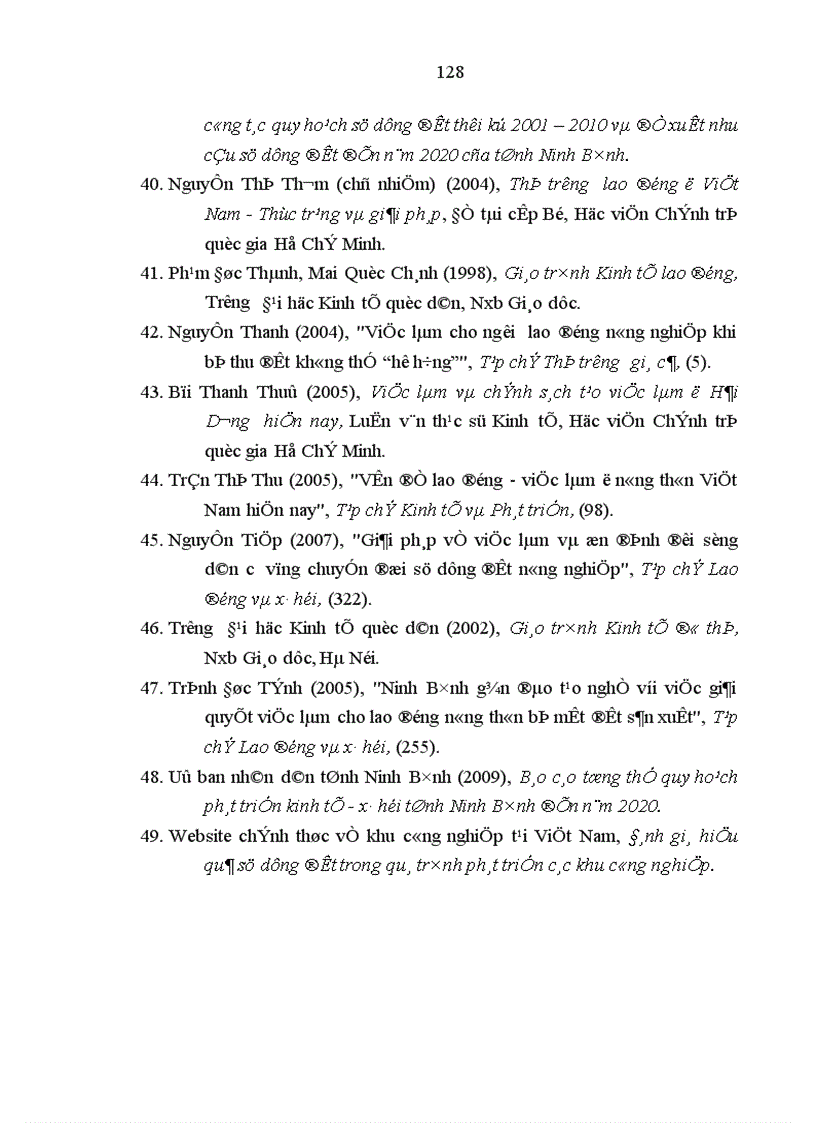 image for page Việc làm cho nông dân khi thu hồi đất trong quá trình công nghiệp hoá đô thị hoá ở tỉnh Ninh Bình