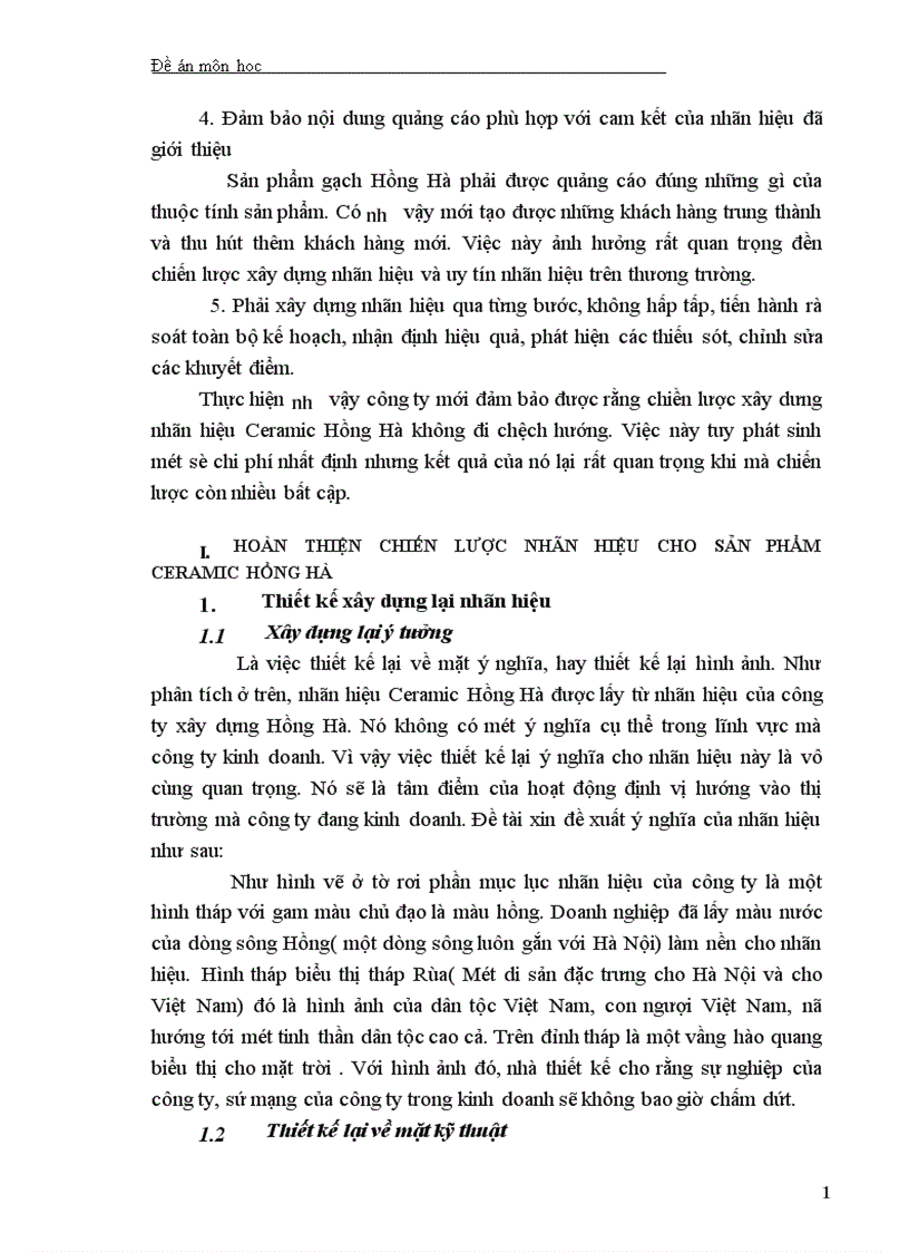 image for page Một số giải pháp hoàn thiện chiến lược xây dưng nhãn hiệu Ceramic Hồng Hà