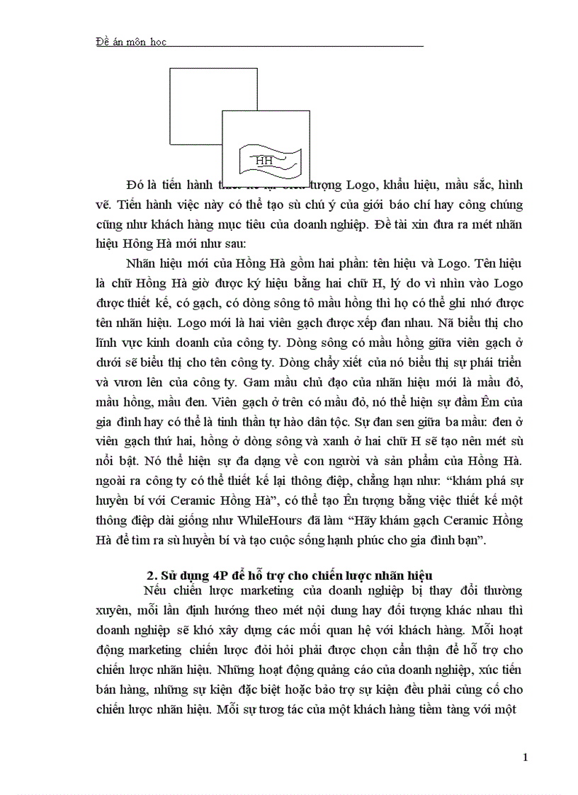 image for page Một số giải pháp hoàn thiện chiến lược xây dưng nhãn hiệu Ceramic Hồng Hà
