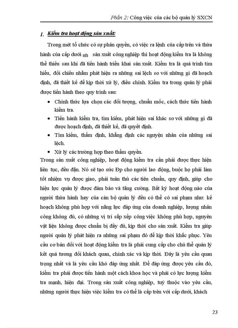 image for page Công việc của cán bộ quản lý Sản xuất công nghiệp