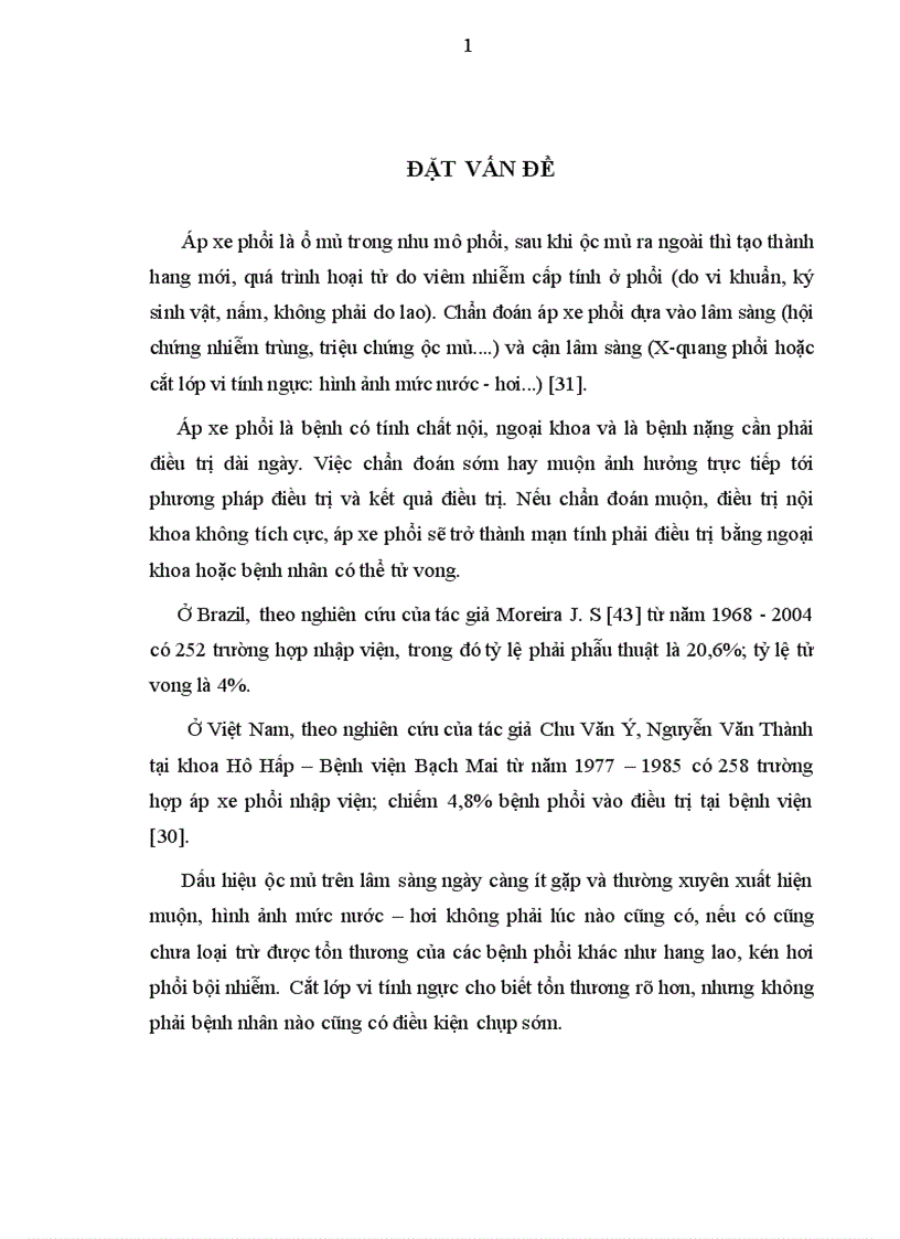 image for page Nghiên cứu đặc điểm lâm sàng cận lâm sàng và kết quả điều trị áp xe phổi tại khoa Hô hấp Bệnh viện Bạch Mai từ năm 2009 đến năm 2010