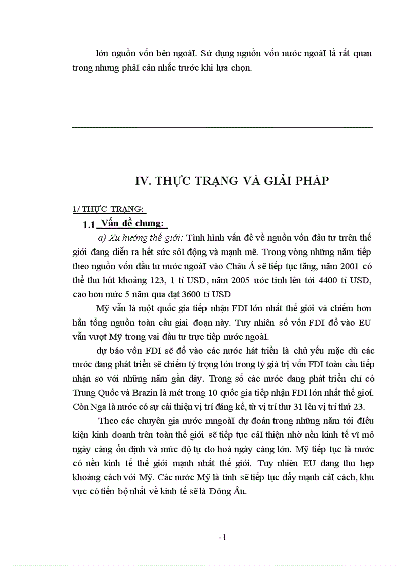 image for page Thực trạng và giải pháp để huy động và sử dụng có hiệu quả nguồn vốn đầu tư của nước ngoài 1