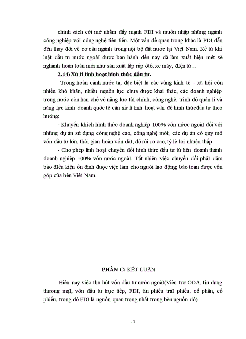 image for page Thực trạng và giải pháp để huy động và sử dụng có hiệu quả nguồn vốn đầu tư của nước ngoài 1