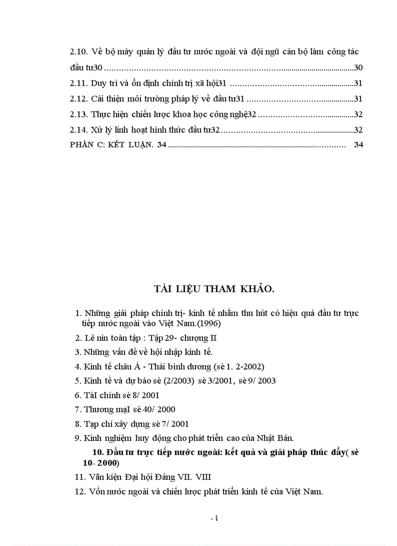 image for page Thực trạng và giải pháp để huy động và sử dụng có hiệu quả nguồn vốn đầu tư của nước ngoài 1
