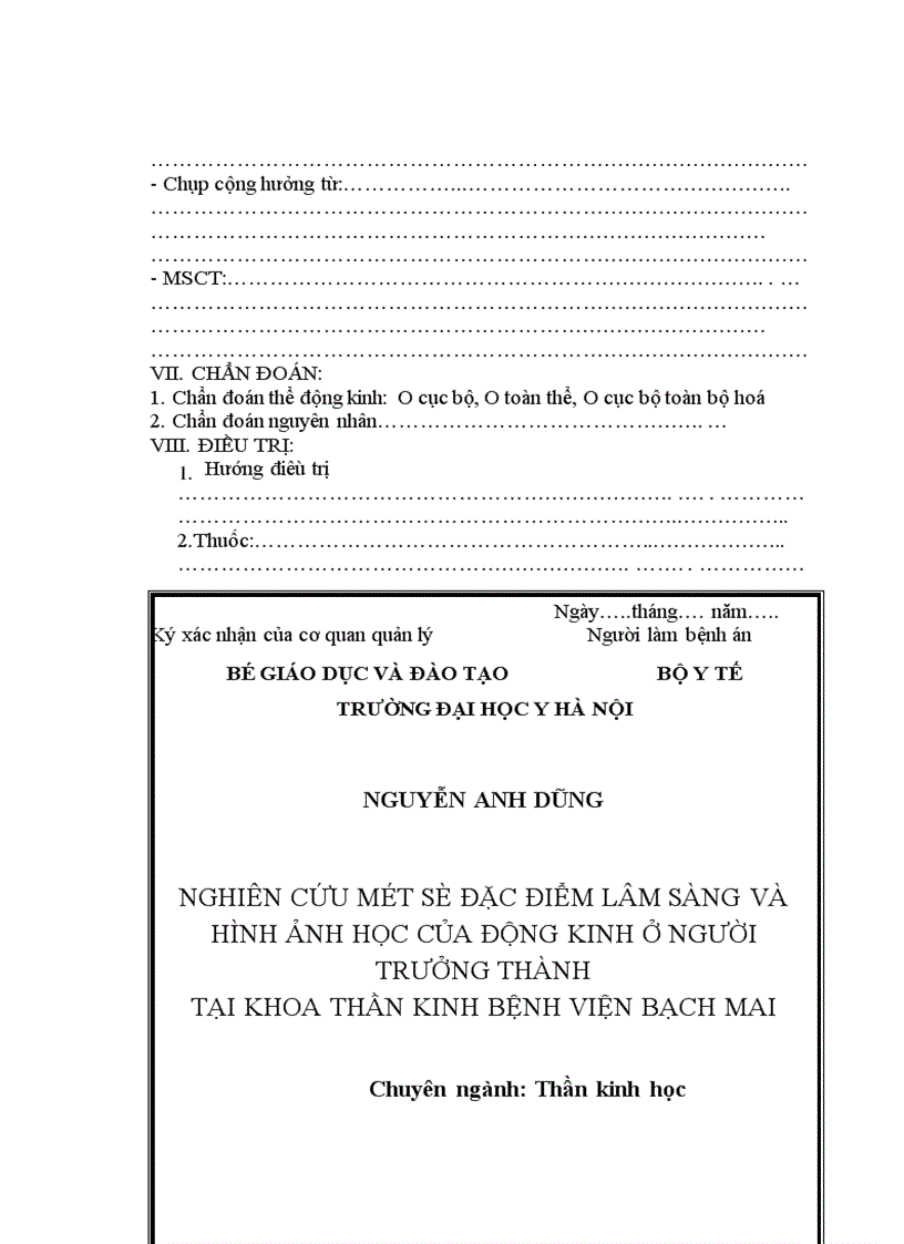 image for page Nghiên cứu một số đặc điểm lâm sàng và hình ảnh học của động kinh ở người trưởng thành tại Khoa Thần kinh Bệnh viện Bạch Mai 1