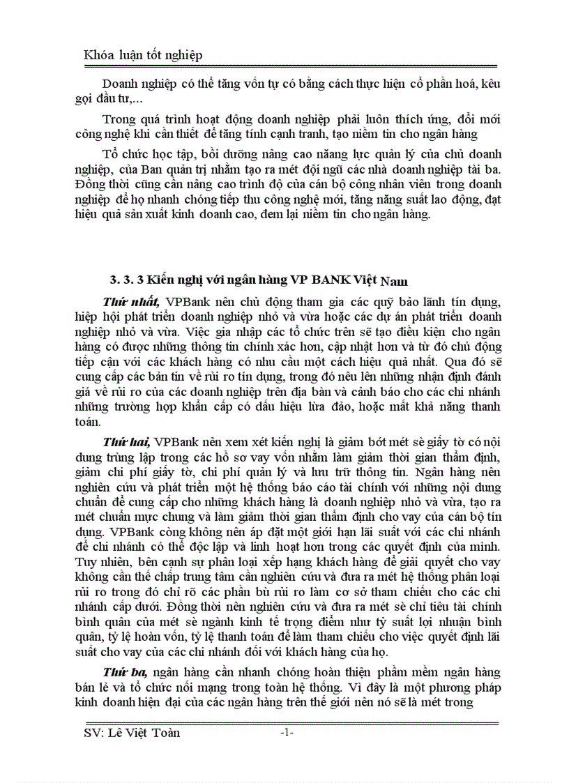 image for page Giải pháp nâng cao chất lượng tín dụng đối với doanh nghiệp vừa và nhỏ tại ngân hàng VP BANK Vĩnh Phúc