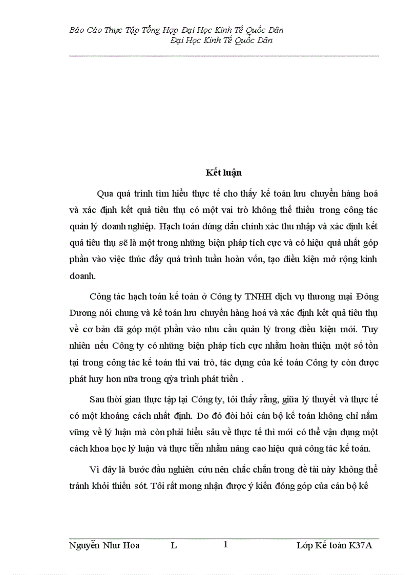 image for page Kế toán lưu chuyển hàng hoá và xác định kết quả tiêu thụ tại công ty TNHH Dịch vụ thương mại Đông Dương 1