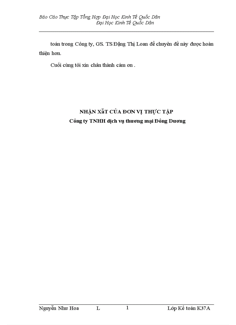 image for page Kế toán lưu chuyển hàng hoá và xác định kết quả tiêu thụ tại công ty TNHH Dịch vụ thương mại Đông Dương 1