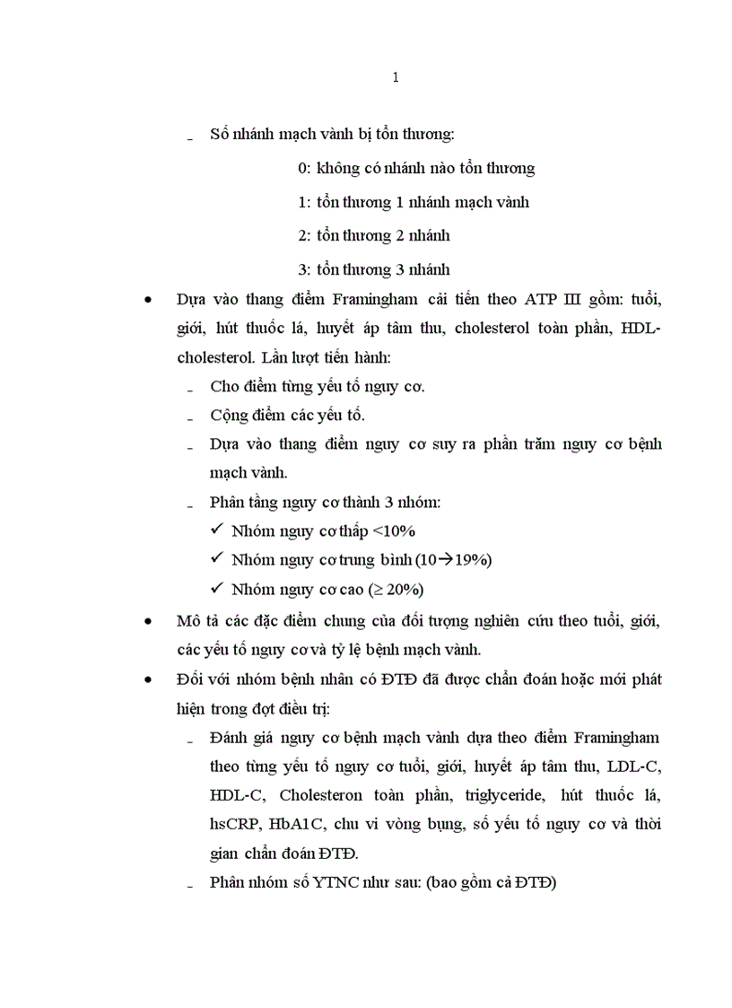 image for page Nghiên cứu vai trò của thang điểm Framingham trong đánh giá nguy cơ bệnh mạch vành ở bệnh nhân ĐTĐ týp 2