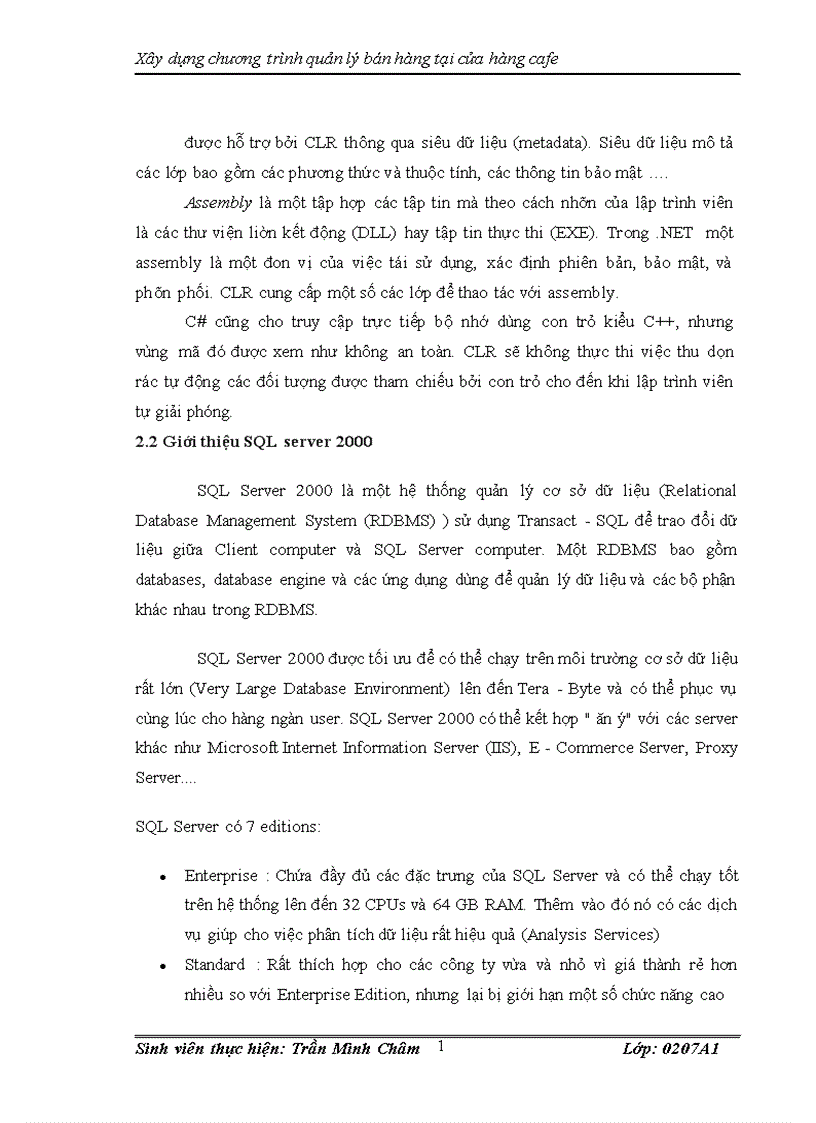 image for page Xây dựng chương trình quản lý bán hàng tại cửa hàng cafe 1