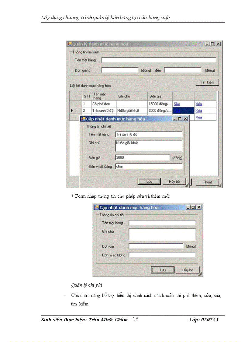 image for page Xây dựng chương trình quản lý bán hàng tại cửa hàng cafe 1