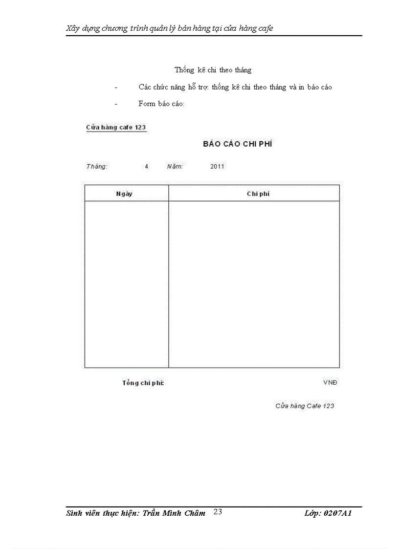 image for page Xây dựng chương trình quản lý bán hàng tại cửa hàng cafe 1