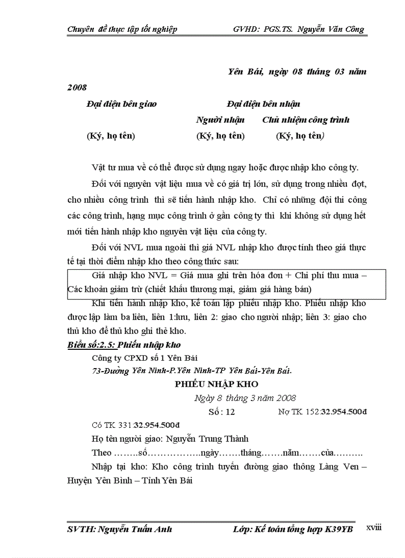 image for page Hoàn thiện kế toán chi phí sản xuất và tính giá thành sản phẩm xây lắp tại Công ty Cổ phần Xây dựng số 1 Yên Bái 1