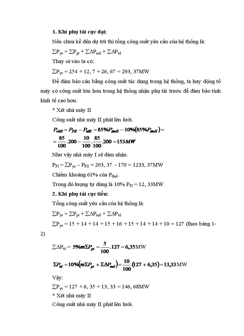 image for page Chọn máy biến áp và sơ đồ nối điện chính
