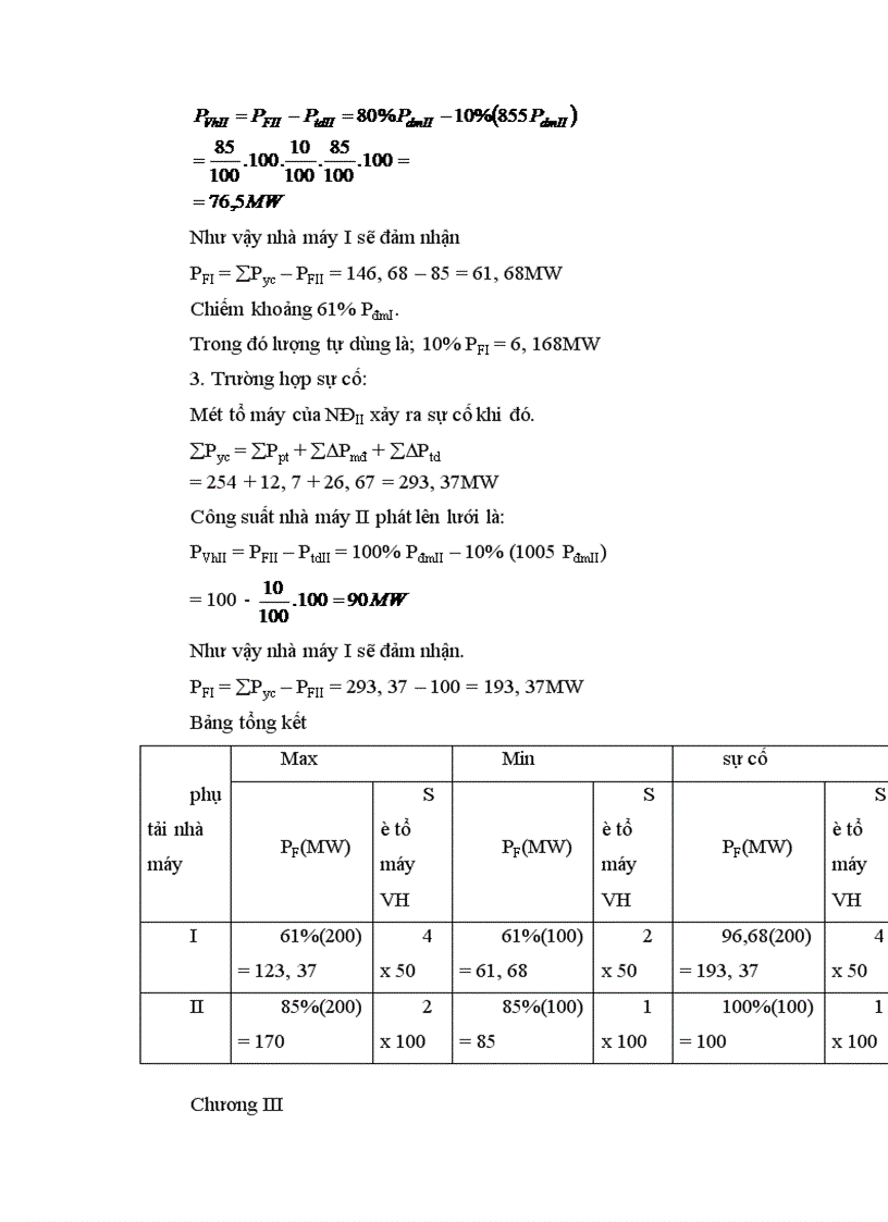 image for page Chọn máy biến áp và sơ đồ nối điện chính