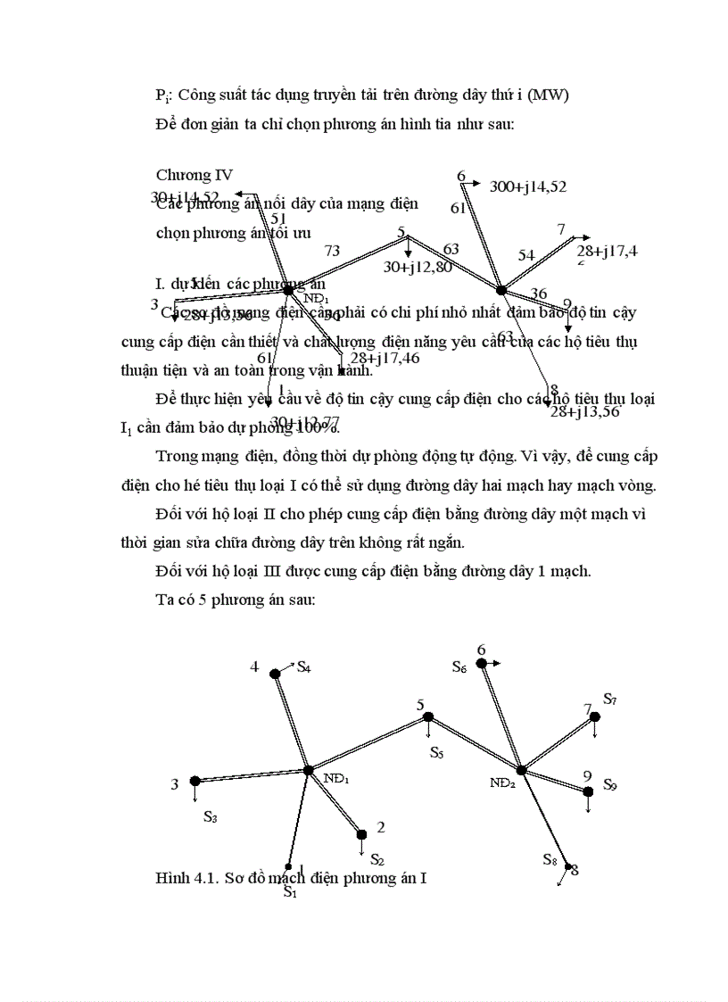 image for page Chọn máy biến áp và sơ đồ nối điện chính