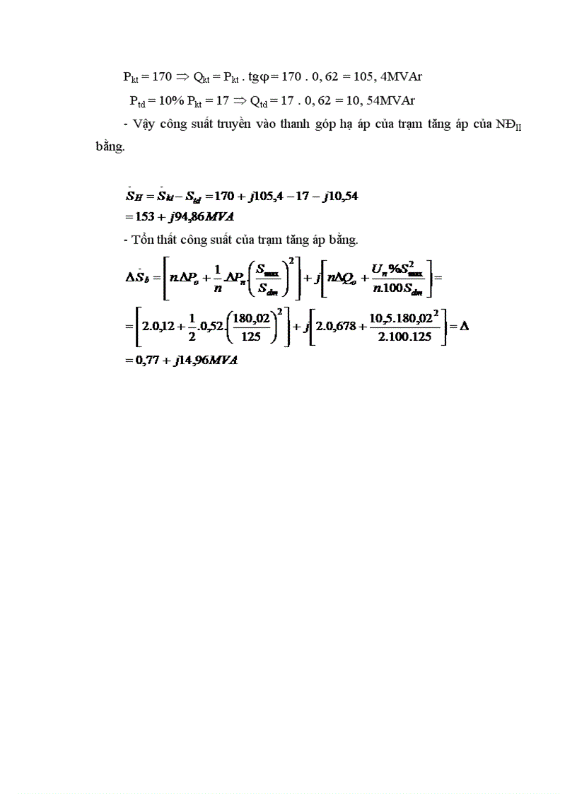 image for page Chọn máy biến áp và sơ đồ nối điện chính
