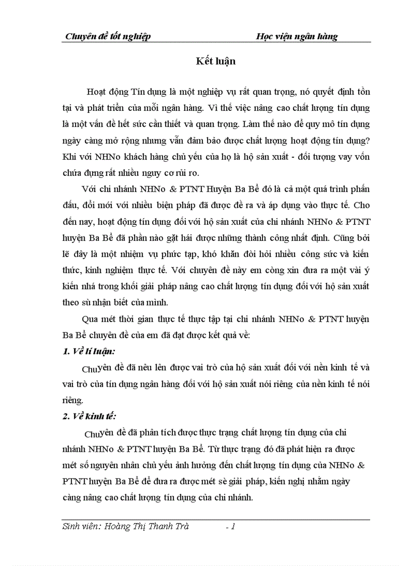 image for page Một số giải pháp nhằm nâng cao chất lượng tín dụng đối với hộ sản xuất tại chi nhánh NHNNo PTNT huyện Ba Bể tỉnh Bắc Kạn