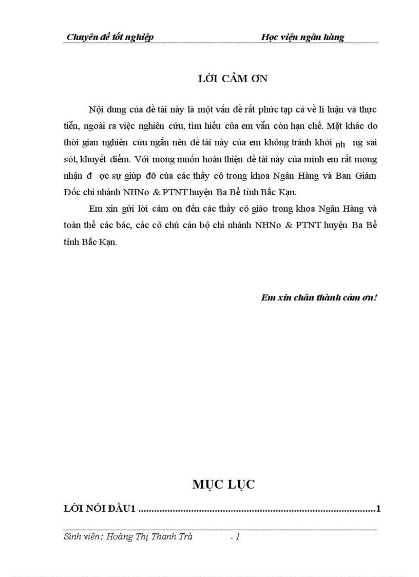 image for page Một số giải pháp nhằm nâng cao chất lượng tín dụng đối với hộ sản xuất tại chi nhánh NHNNo PTNT huyện Ba Bể tỉnh Bắc Kạn