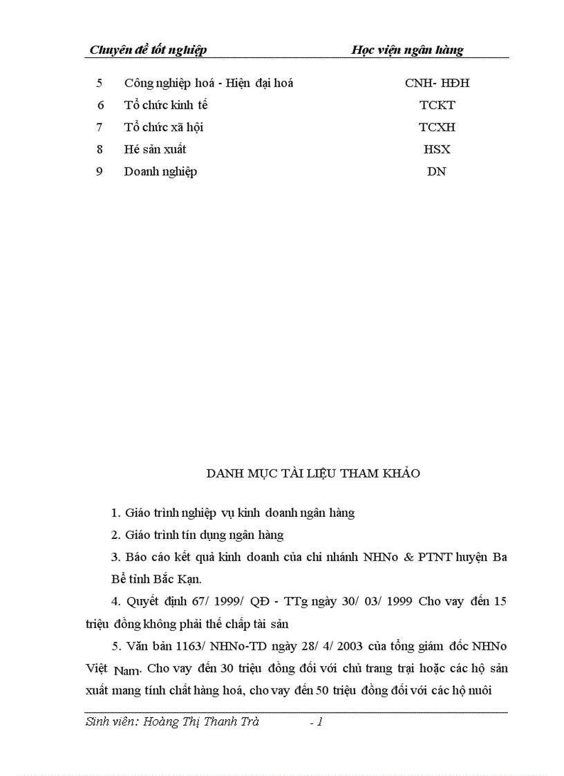 image for page Một số giải pháp nhằm nâng cao chất lượng tín dụng đối với hộ sản xuất tại chi nhánh NHNNo PTNT huyện Ba Bể tỉnh Bắc Kạn