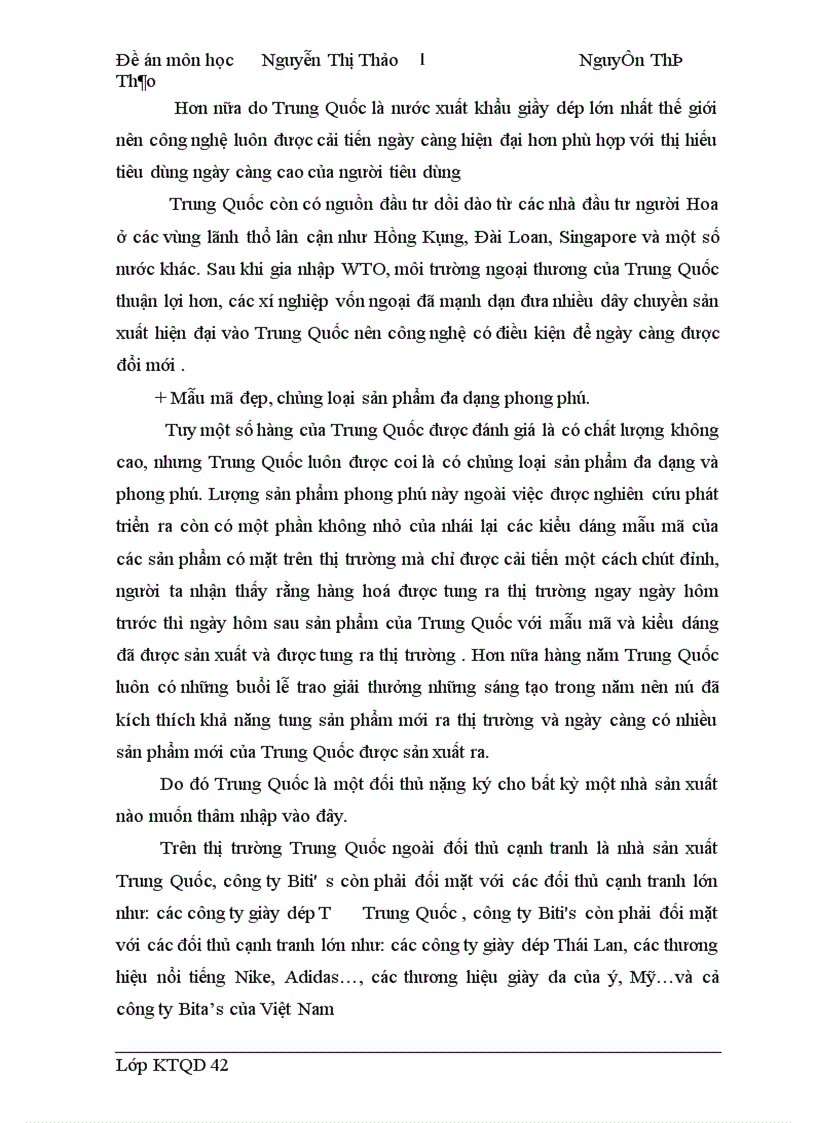 image for page Chiến lược thâm nhập thị trường Trung Quốc của công ty biti s 1