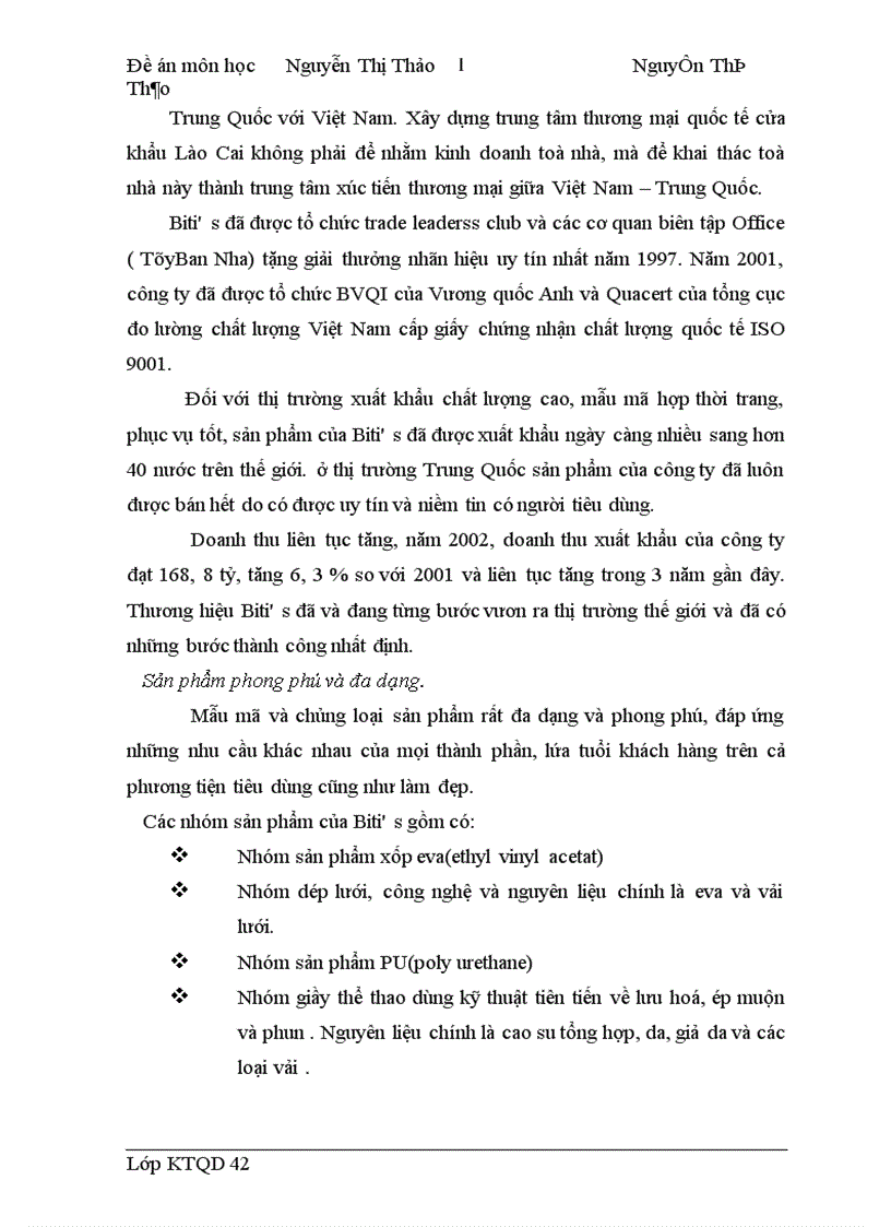 image for page Chiến lược thâm nhập thị trường Trung Quốc của công ty biti s 1