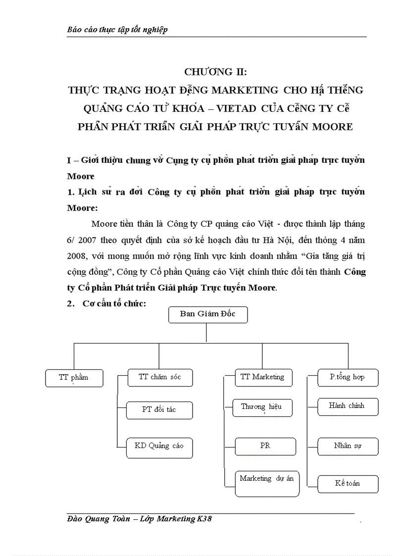 image for page Báo cáo thực tập tổng hợp tại Công ty cô phâ n pha t triê n gia i pha p trư c tuyê n Moore