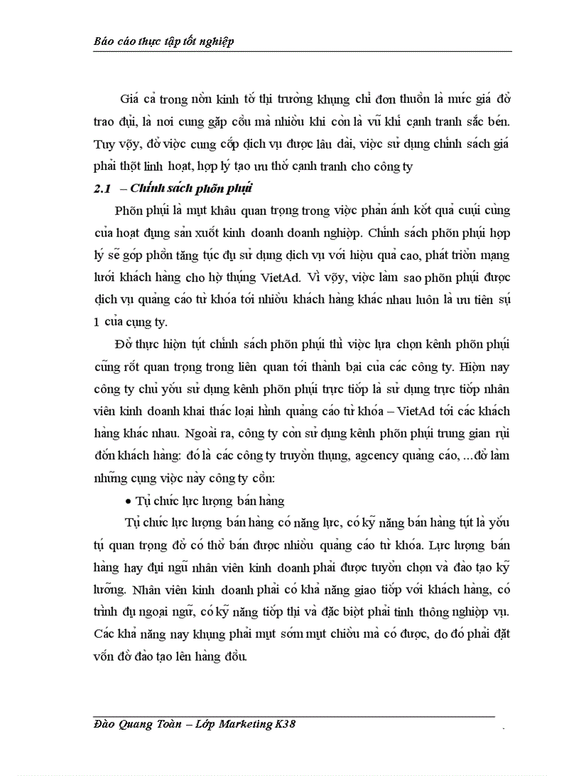 image for page Báo cáo thực tập tổng hợp tại Công ty cô phâ n pha t triê n gia i pha p trư c tuyê n Moore