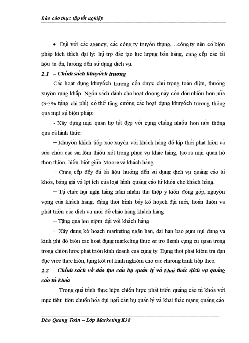 image for page Báo cáo thực tập tổng hợp tại Công ty cô phâ n pha t triê n gia i pha p trư c tuyê n Moore