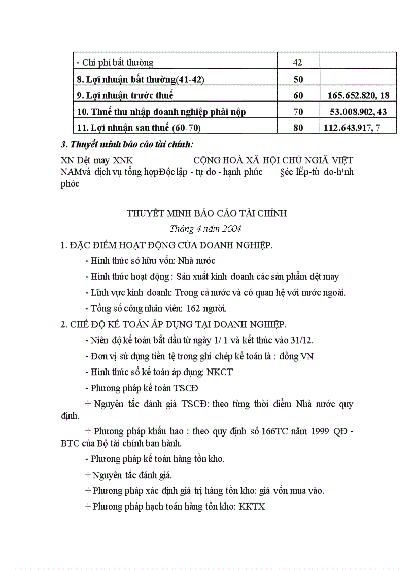 image for page Thực trạng công tác hạch toán kế toán tổng hợp tại Xí nghiệp dệt may xuất nhập khẩu và dịch vụ tổng hợp 1