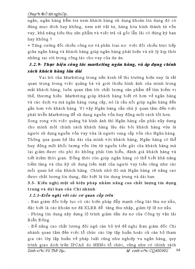 image for page Nâng cao chất lượng tín dụng trung và dài hạn tại Chi nhánh NHNo PTNT Thăng Long 1