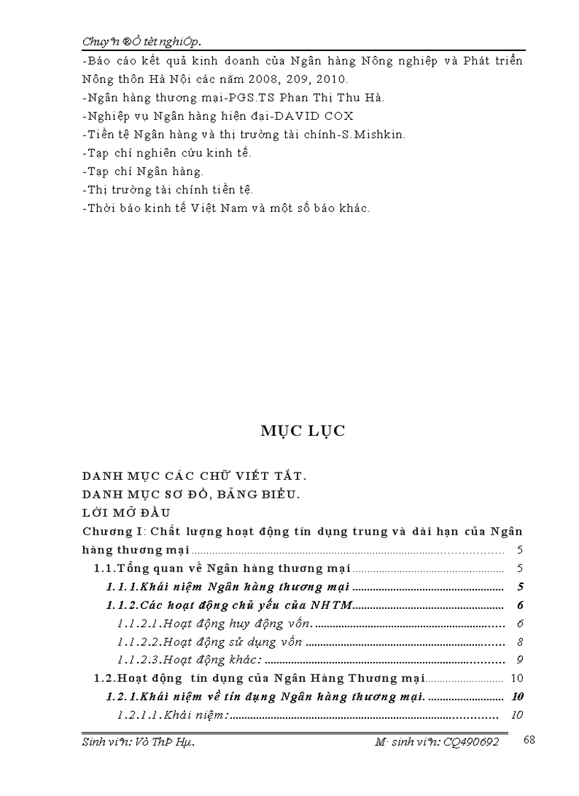 image for page Nâng cao chất lượng tín dụng trung và dài hạn tại Chi nhánh NHNo PTNT Thăng Long 1