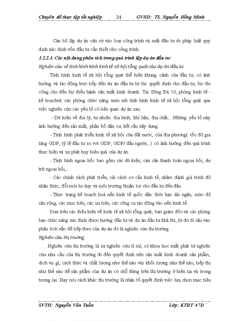 image for page Hoàn thiện công tác lập dự án dầu tư tại công ty cổ phần sông đà 10 1