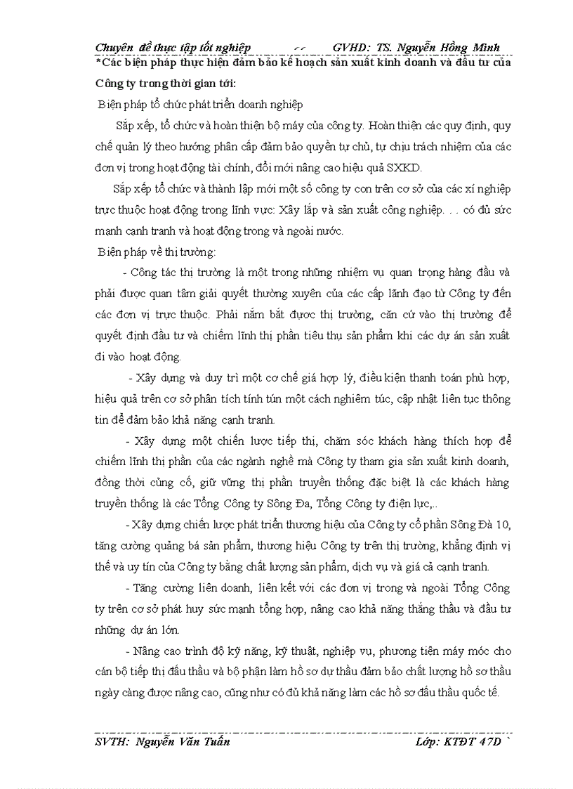 image for page Hoàn thiện công tác lập dự án dầu tư tại công ty cổ phần sông đà 10 1