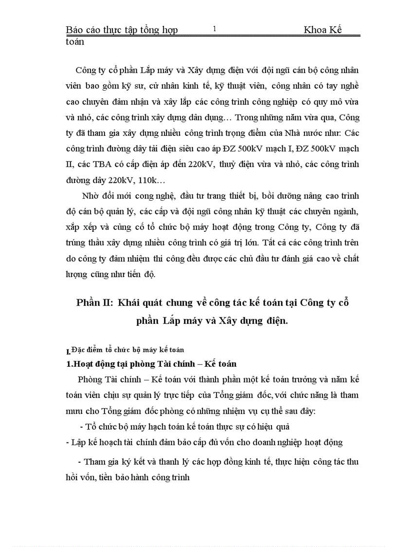 image for page Báo cáo thực tập tổng hợp tại công ty CP lắp máy và xây dựng điện